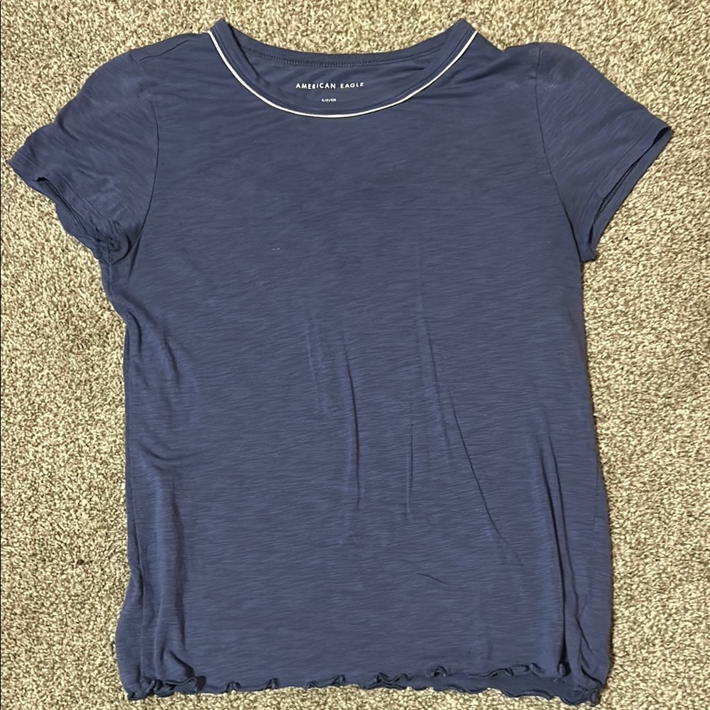 American Eagle Outfitters Women's Blue Top